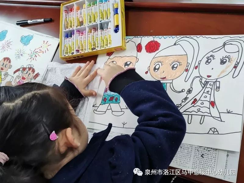 创意美术——马甲意绥中心幼儿园大段开展美术绘画比赛活动