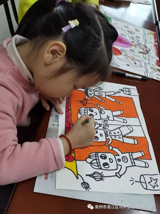 创意美术——马甲意绥中心幼儿园大段开展美术绘画比赛活动