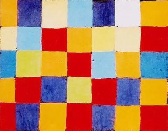 Paul Klee色块画作《Farbtafel》