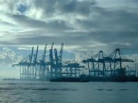 食品采取江苏连云港全球物流运抵英国伦敦