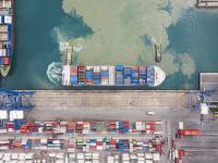 中国大连到洛杉矶班轮运输超大型货物航道