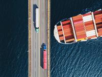 青海省—西宁到美国—芝加哥集装箱船运输专属货轮路径